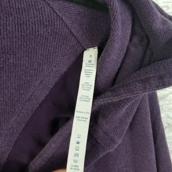 Lululemon Gratitude Wrap Jacket 8 Heathered Purple - Picture 5 of 8